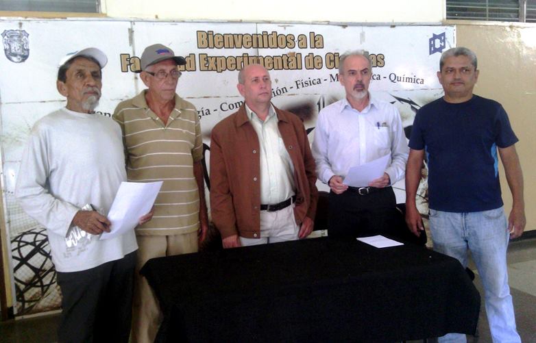 Jesús Zambrano, Nilio Parra, Johnny Alarcón Puentes, Roberto López Sanchez y Juan Carlos Barrios