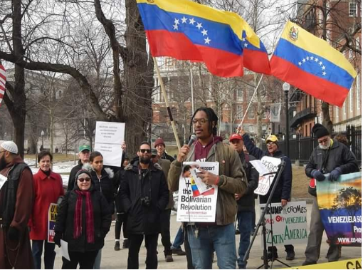 Acto de solidaridad con Venezuela en Boston