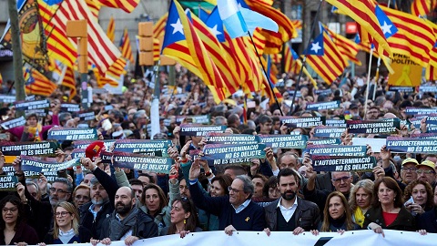 Marcha en Cataluña