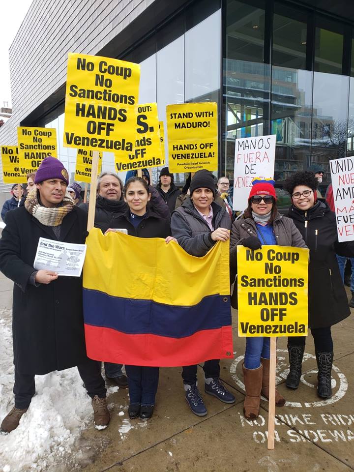 Colombianos en Minnesota se pronuncian en contra de injerencismo contra Venezuela