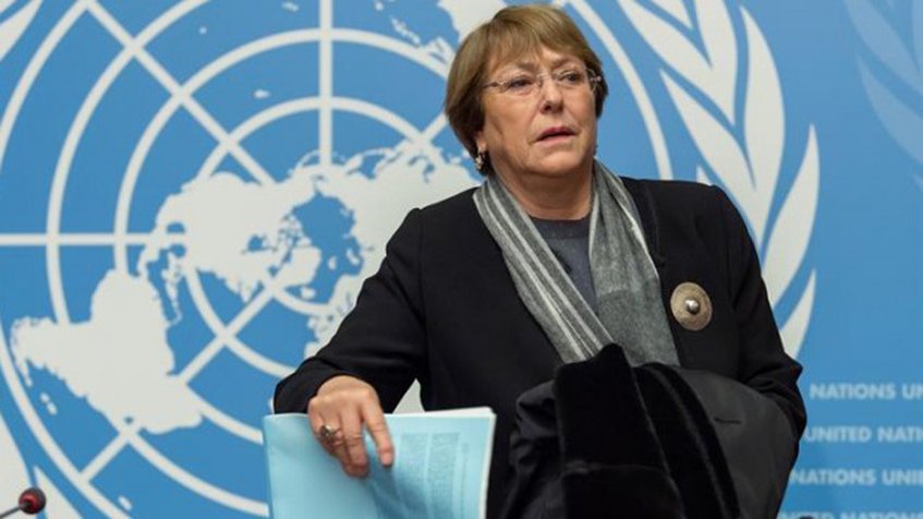 La alta comisionada para los Derechos Humanos de Naciones Unidas Michelle Bachelet.