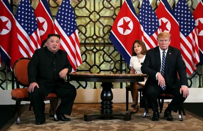 Kim Jong Un junto a Donald Trump