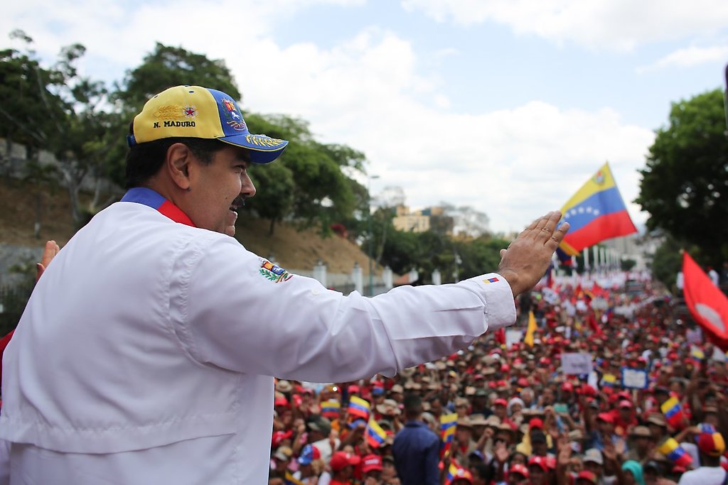 El presidente Maduro desde El Calvario, Caracas