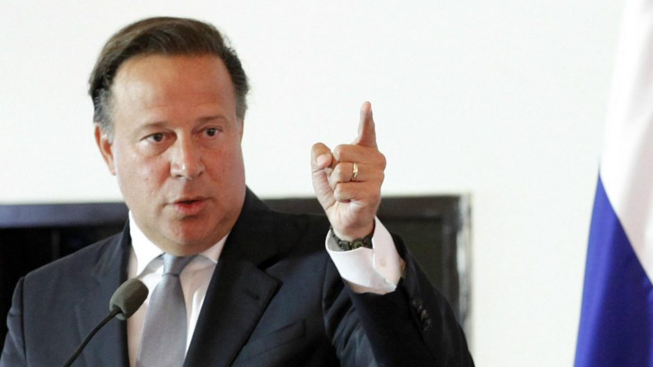 El presidente de Panamá, Juan Carlos Varela