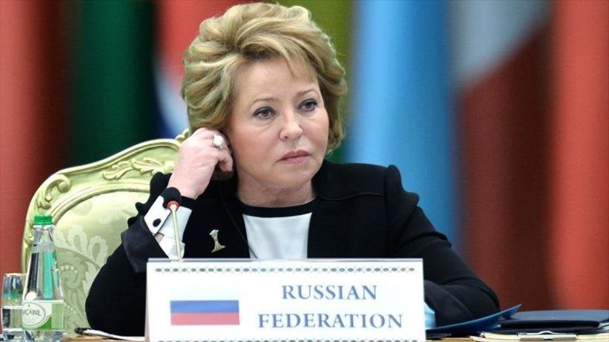 Valentina Matvienko, la presidenta del Senado ruso.