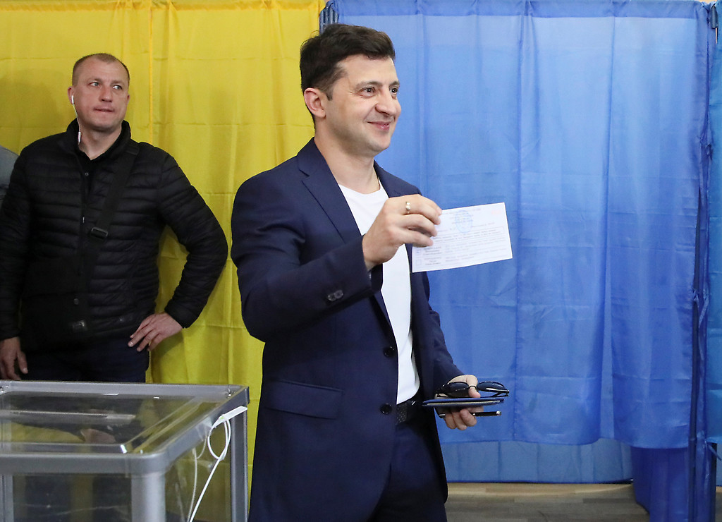 Vladímir Zelenski, presidente electo de Ucrania