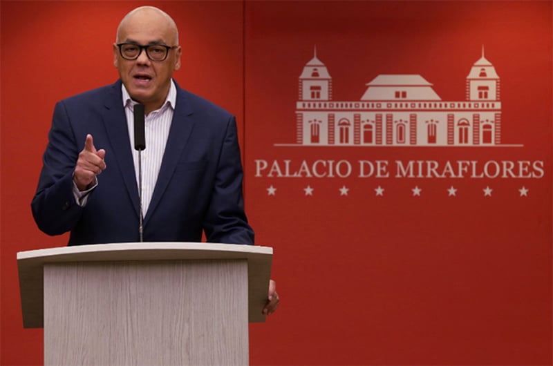 El ministro de Comunicación, Jorge Rodríguez