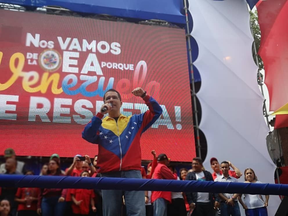 El Canciller de Venezuela, Jorge Arreaza
