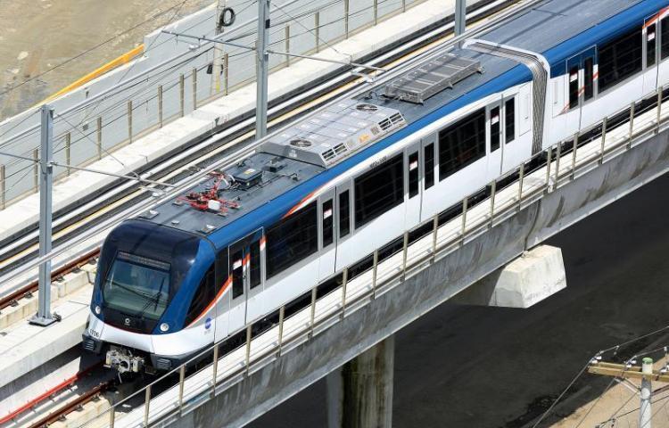 La línea 2 del metro de Panamá, construído por la controvertida empresa brasileña Odebrecht