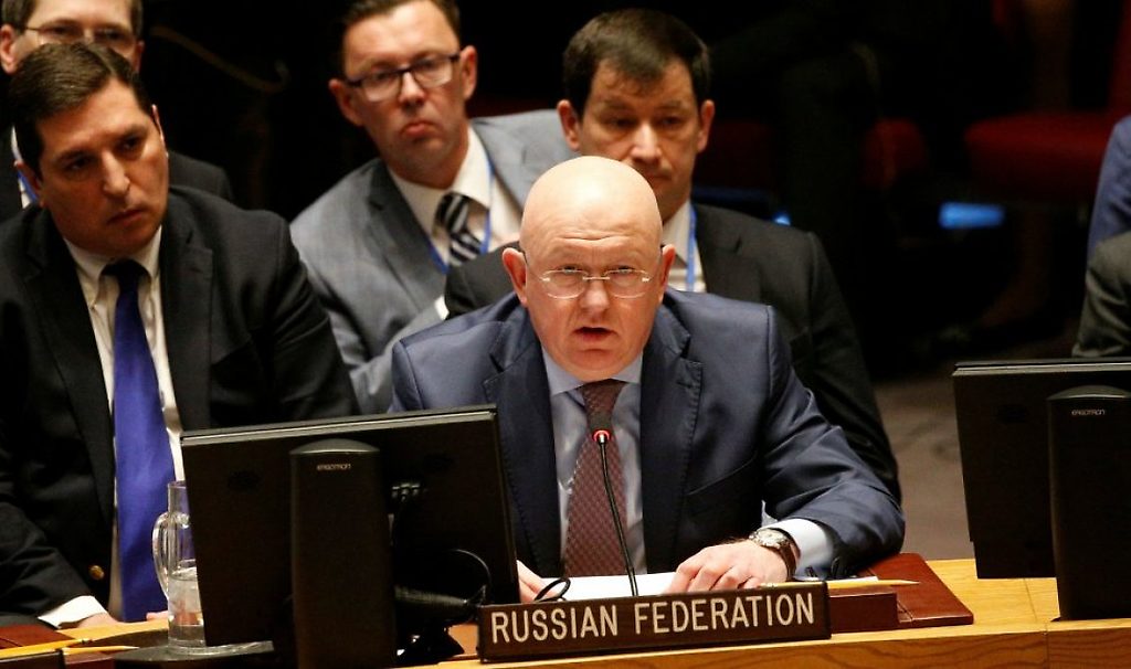 Vasily Nebenzya, embajador de Rusia ante la Organización de las Naciones Unidas (ONU).