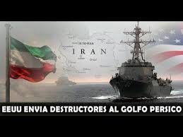 Destructores de EEUU en el Golfo Pérsico