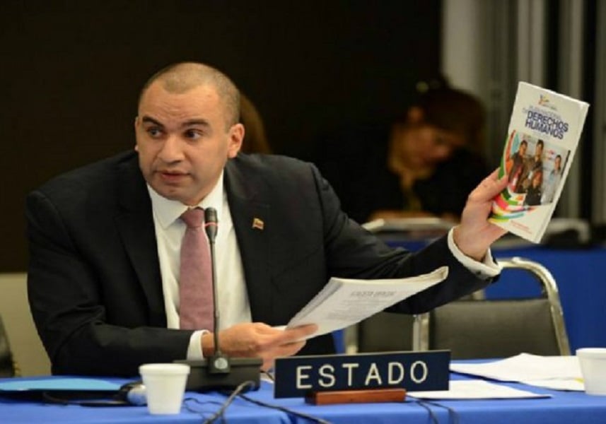 Larry Devoe, secretario ejecutivo del Consejo Nacional de Derechos Humanos de Venezuela