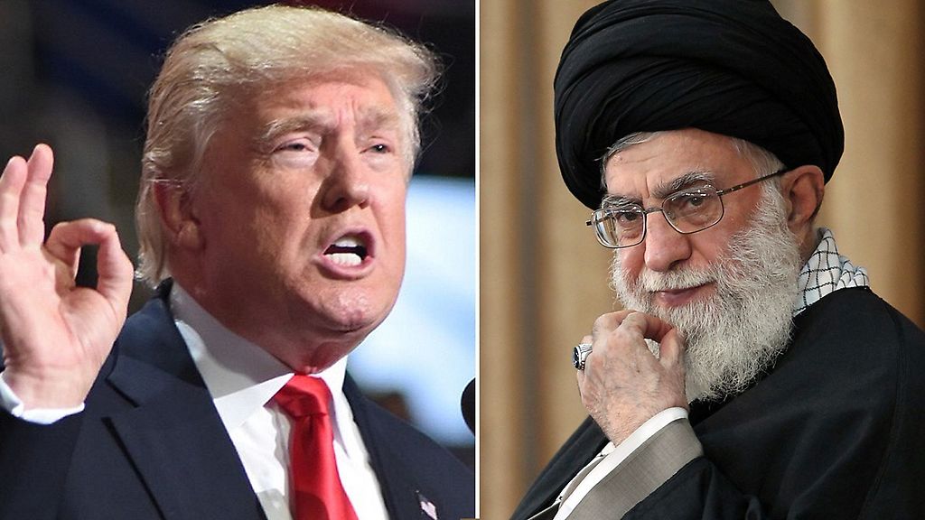 Donald Trumo y Ali Khamenei