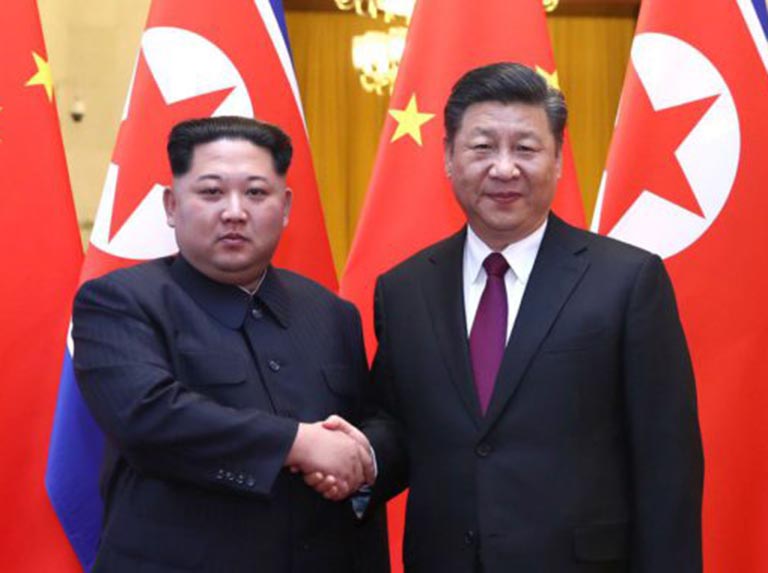 Kim Jong un y Xi Jinping