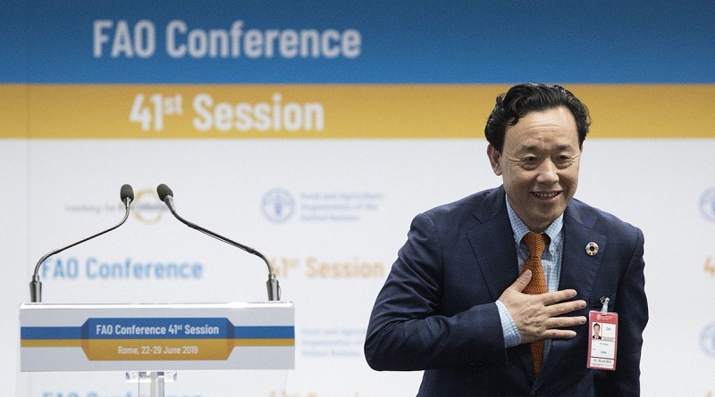 Qu Dongyu, director general del Comité de Seguridad Alimentaria de la FAO