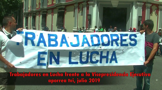 Marcha de los Trabajadores en Lucha llegó a la Vicepresidencia Ejecutiva