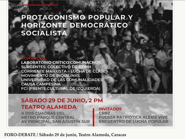 Foro: Diálogos para una Superación Chavista de la Crisis