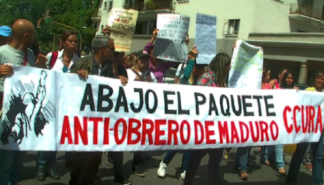 Abajo el Paquete Hambreador Antiobrero de Maduro, C-CURA