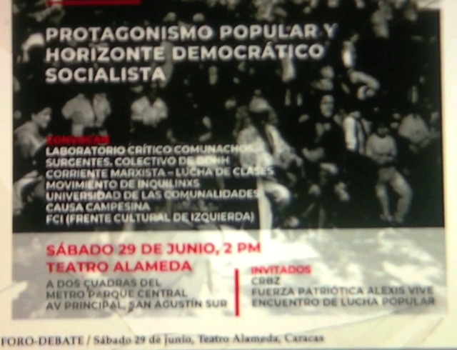 Participación de asistentes al foro: Diálogos para una Superación Chavista de la Crisis