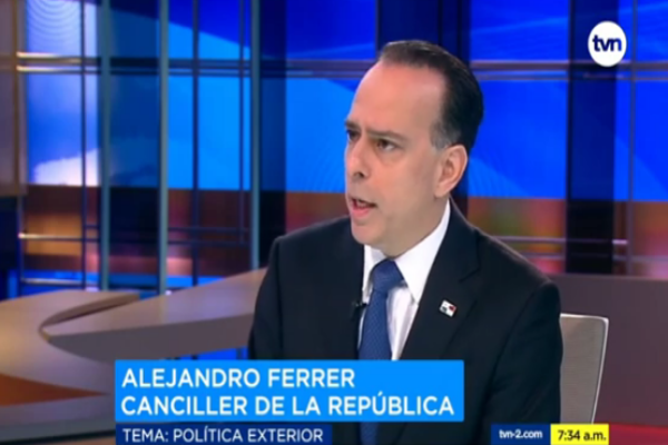 Alejandro Ferrer, canciller de Panamá.