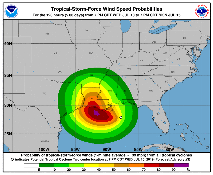 Tormenta se transformaría en huracán en New Orleans