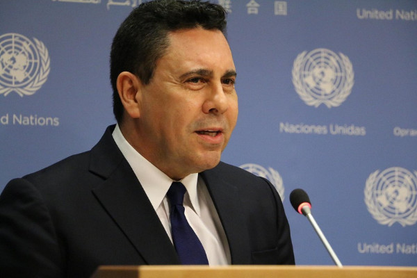 El embajador de Venezuela ante Naciones Unidas, Samuel Moncada.