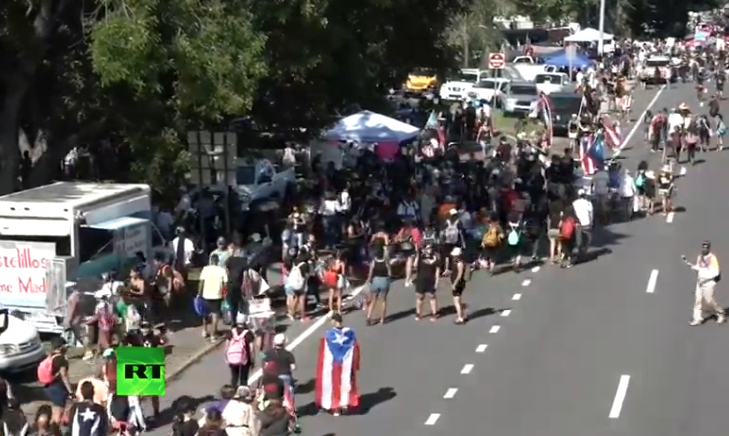 Puertoriqueños comienzan nueva jornada de protestas