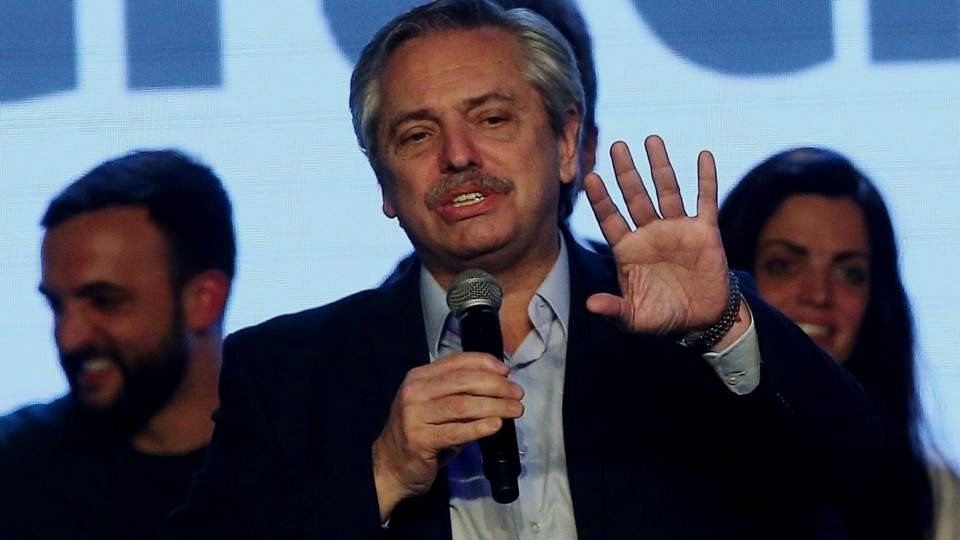 El candidato a presidente de Argentina, Alberto Fernández