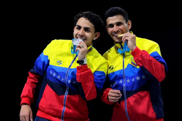 Rubén y Jesús Limardo, un hecho sin precedentes para Venezuela en la competencia continental.