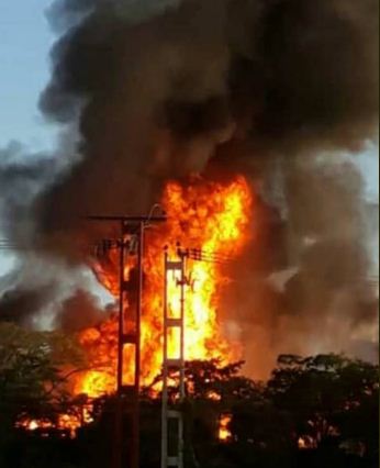 Explosión en el llenadero de gas de Pdvsa, en Ocumare del Tuy, estado Miranda