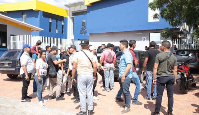 Protesta de militares desertores venezolanos que están residenciados en Cúcuta