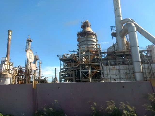 Vista de la Refinería de El Palito (PDVSA) en Carabobo