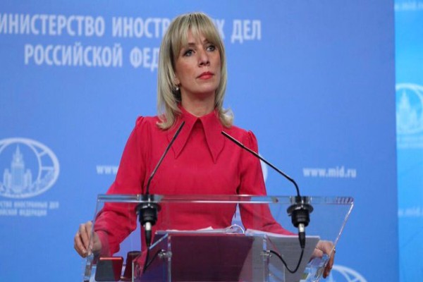 la vocera de la Cancillería rusa, María Zajárova.