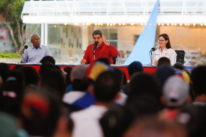 Presidente Maduro en el encuentro con los comuneros para evaluar el avance del Plan de Ofensiva Comunal