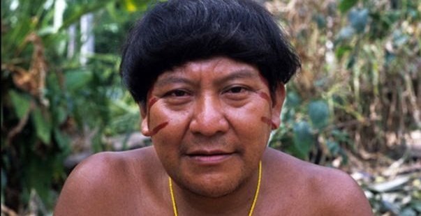 El  líder indígena brasileño Davi Kopenawa