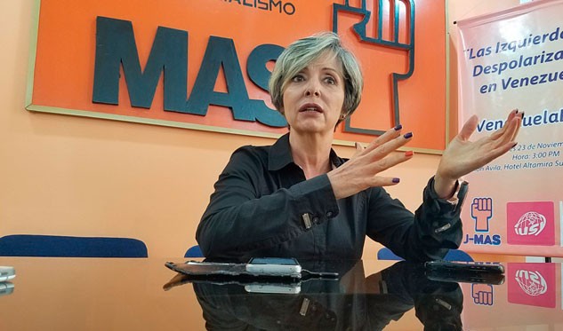 María Verdeal,  vicepresidenta del Movimiento Al Socialismo (MAS)
