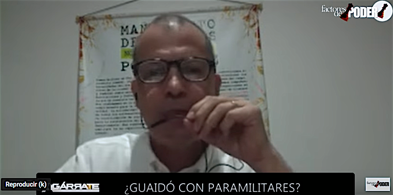 Wilfredo Cañizares de Porgresar institución que defiende los derechos humanos en la zona de la frontera colombiana