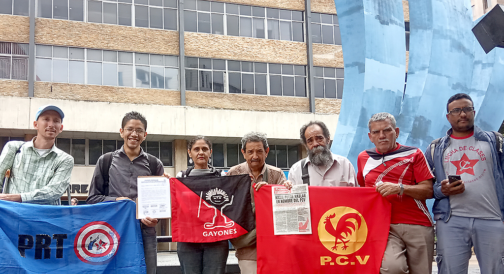 Frente antiimperialista consignó documento en la embajada de Ecuador en Caracas
