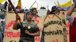 Marcha indígena marcha contra medidas de Lenin Moreno