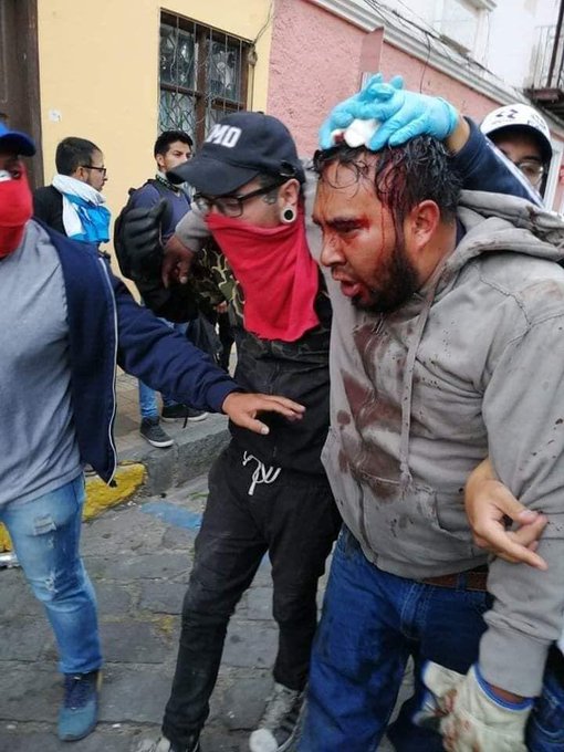 Heridos por represión en Ecuador