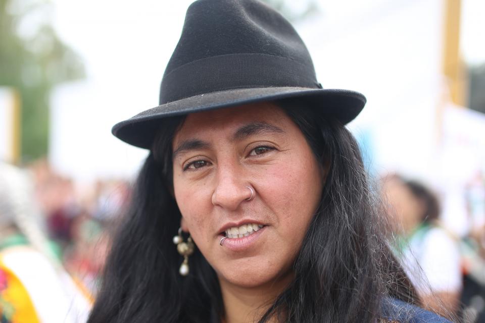 Adriana Guzmán integra el Feminismo Comunitario Antipatriarcal de Bolivia, y Feministas de Abya Yala