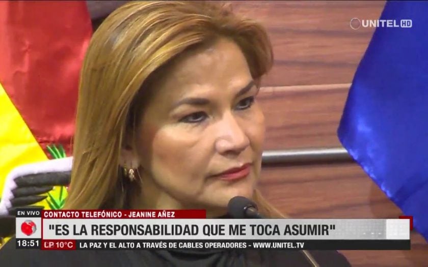 Jeanine Añez, egunda vicepresidenta de la Cámara de Senadores de Bolivia