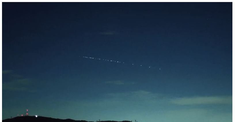 Los satélites Starlink de la SpaceX, sobrevuelan Venezuela.
