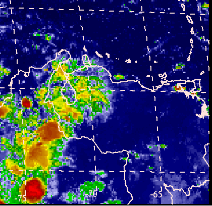 Imagen satelital de Venezuela, de referencia