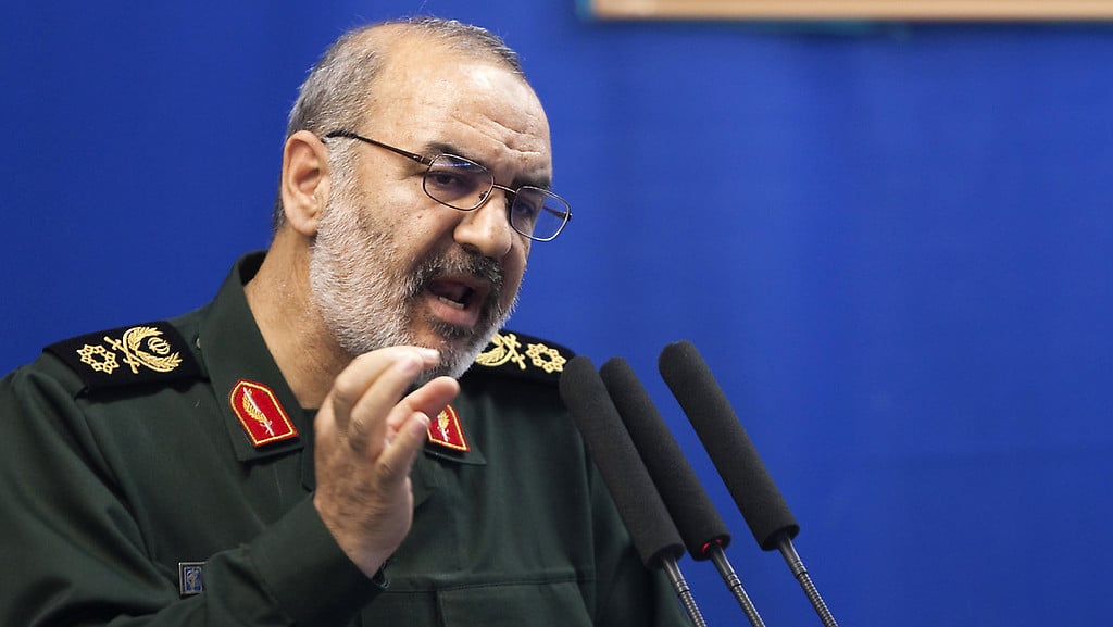 El mayor general Hossein Salami en Teherán