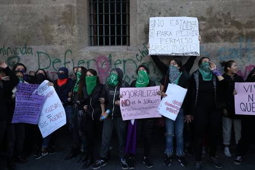 Protesta del 18 de febrero en Palacio Nacional por el asesinato de Fátima