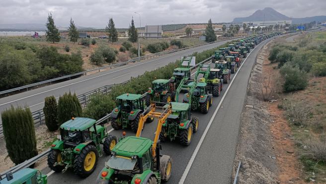 Protesta de agricultores en España