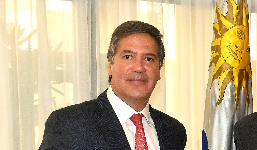 El embajador de Colombia en Uruguay, Fernando Sanclemente