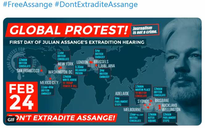 Campaña por la No extradición de Julian Assange