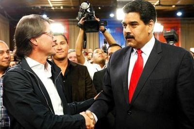 Lorenzo Mendoza y Nicolás Maduro